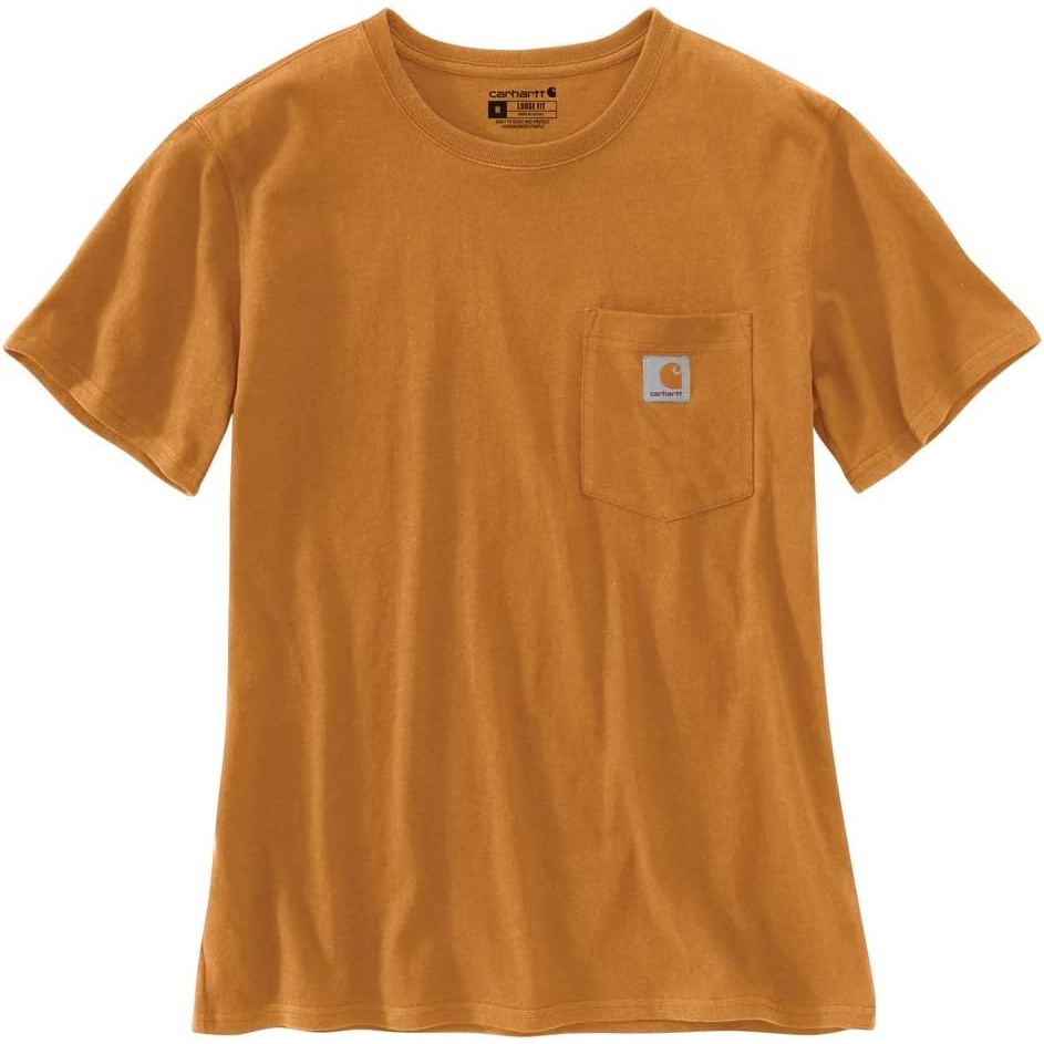 image:imageCarhartt Womens Iconic WK87 Pocket TShirt CloseoutGolden Oak
