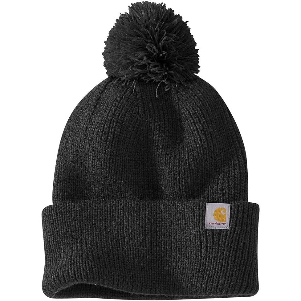 image:imageCarhartt Womens Knit PomPom Cuffed BeanieBlack