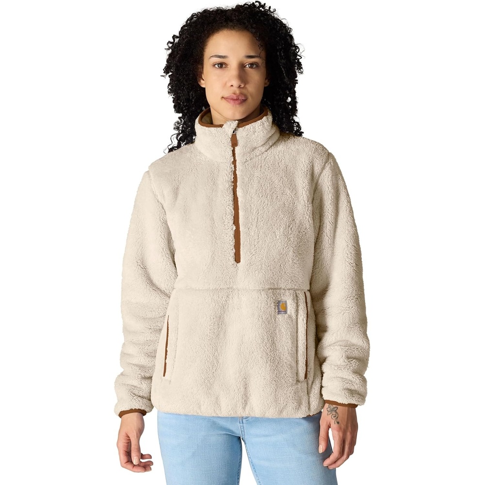 image:imageCarhartt Womens Loose Fit Fleece PulloverOat Milk