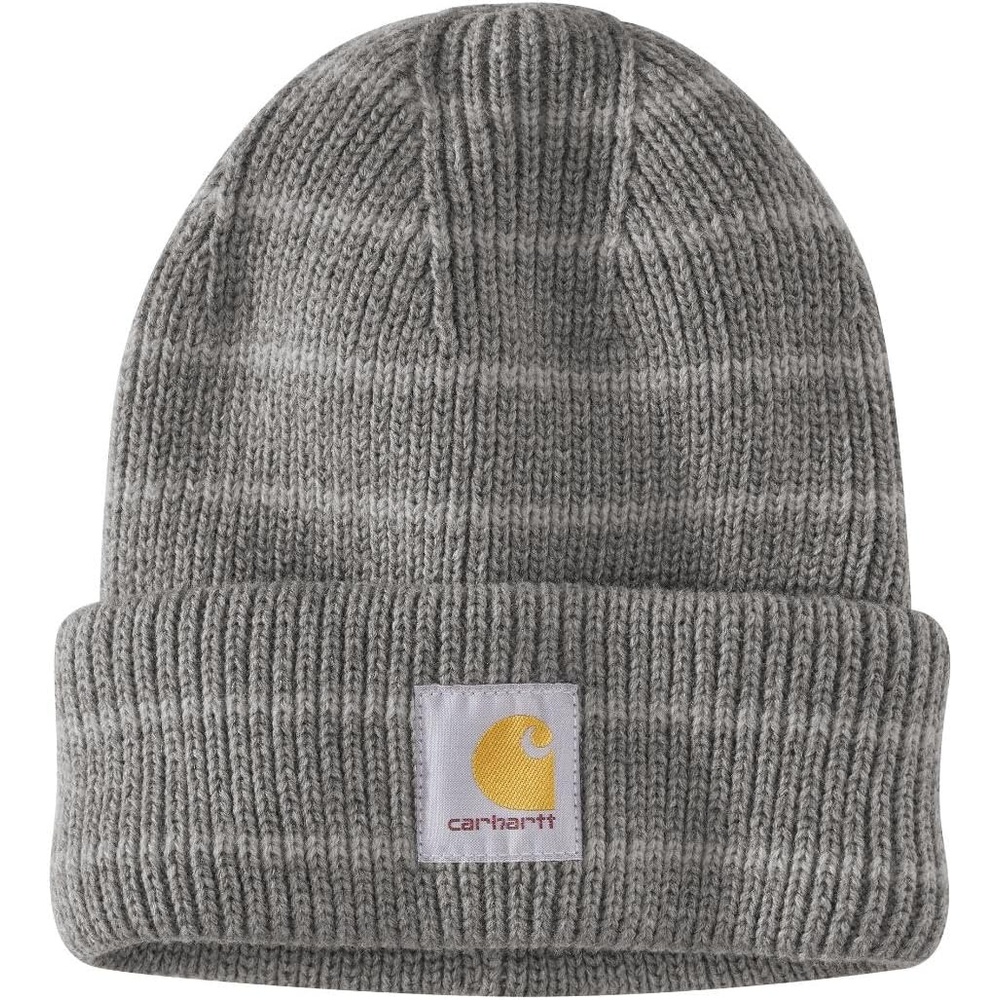 image:imageCarhartt Womens Rib Knit BeanieHeather Gray Stripe