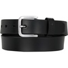 Classic Leather Buckle W/ Nickle Roller Finish (Black)