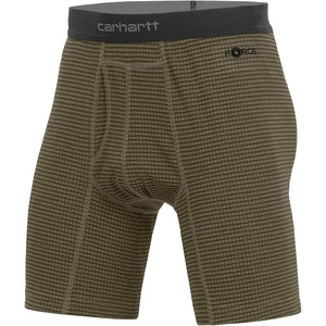 Carhartt Men’s MBB123 8 Inch Tech Boxer Brief(Burnt Olive Grid)
