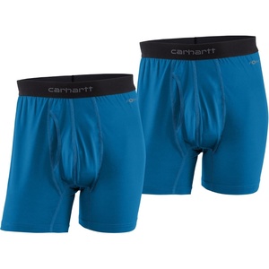 Carhartt Men’s UU0196M Force® Stretch Jersey 5 Inch Boxer Brief 2-Pack(Marine)