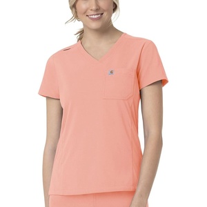 Carhartt Rugged Flex Peak Women’s Tuck-in Scrub Top(Sorbet)