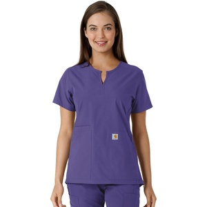 Carhartt Scrubs C12413 Women’s Force® Essentials Modern Fit Notch Neck(Grape)