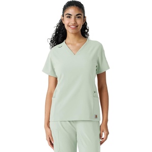 Carhartt Scrubs C13310 Women’s Cross-Flex Modern Fit Oversized V-Neck Top(Big Sky)