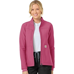 Carhartt Scrubs C81023 Women’s Rugged Flex® Modern Fit Bonded Fleece Ja(Electric Fuschia)