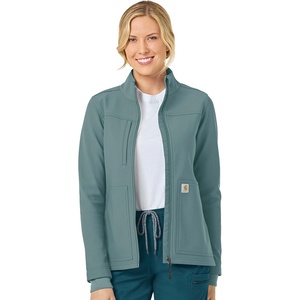Carhartt Scrubs C81023 Women’s Rugged Flex® Modern Fit Bonded Fleece Ja(Summer Blue)