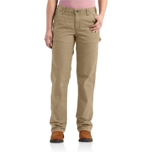 Carhartt Women’s 102080 Women’s Rugged Flex® Loose Fit Canvas Work Pant(Dark Khaki)