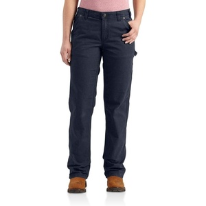 Carhartt Women’s 102080 Women’s Rugged Flex® Loose Fit Canvas Work Pant(Navy)