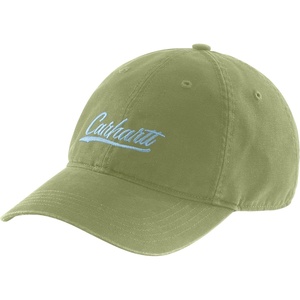 Carhartt Women’s 105247 Women’s Canvas Script Graphic Cap(Green Olive)