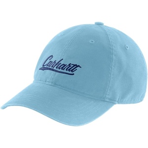 Carhartt Women’s 105247 Women’s Canvas Script Graphic Cap(Powder Blue)