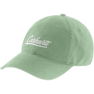 Carhartt Women’s 105247 Women’s Canvas Script Graphic Cap(Soft Green)