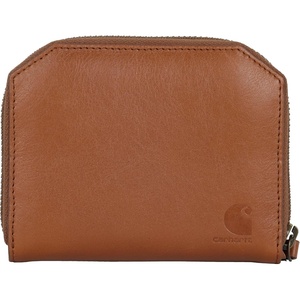 Carhartt Womens Casual Full Grain Leather Wallets, Multiple Card and Cash Compartments for Easy Access(Brown (Hybrid Wallet))