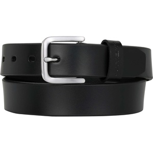 Carhartt Women’s Casual Rugged Belts, Available in Multiple Styles, Colors & Sizes(Classic Leather Buckle W/ Nickle Roller Finish (Black))