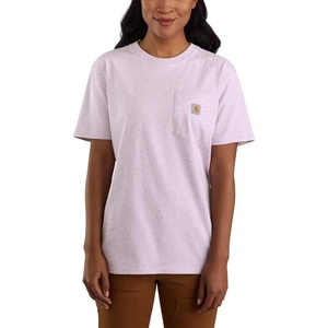 Carhartt Women’s Iconic WK87 Pocket T-Shirt Closeout(Amethyst Fog Nep)
