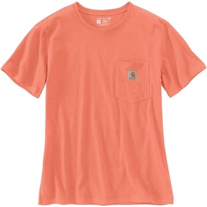 Carhartt Women’s Iconic WK87 Pocket T-Shirt Closeout(Fresh Salmon)