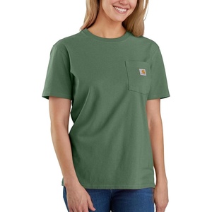 Carhartt Women’s Iconic WK87 Pocket T-Shirt Closeout(Frosted Balsam)