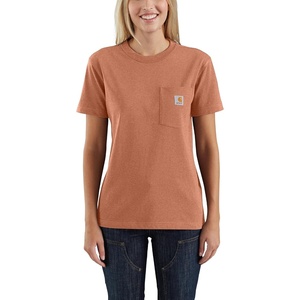 Carhartt Women’s Iconic WK87 Pocket T-Shirt Closeout(Ginger Heather)