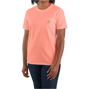 Carhartt Women’s Iconic WK87 Pocket T-Shirt Closeout(Hibiscus Heather)