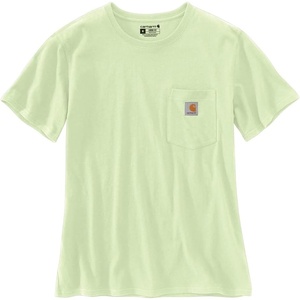 Carhartt Women’s Iconic WK87 Pocket T-Shirt Closeout(Hint of Lime)