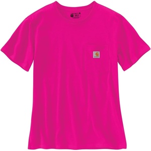 Carhartt Women’s Iconic WK87 Pocket T-Shirt Closeout(Pink Glow)