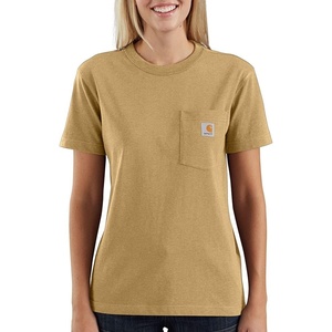 Carhartt Women’s Iconic WK87 Pocket T-Shirt Closeout(Yellowstone Heather)