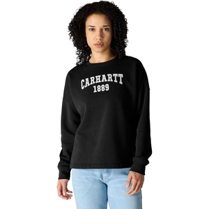 Carhartt Women’s Loose Fit Midweight Carhartt Graphic Sweatshirt(Black)