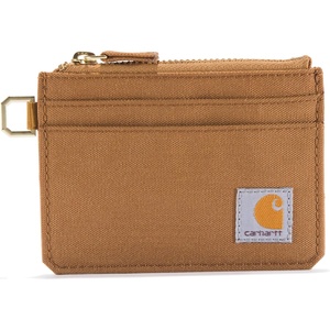 Carhartt Women’s Nylon Duck Zippered Card Keeper Wallet(Nylon Duck Zippered (Carhartt Brown))