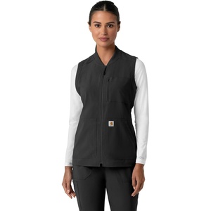 Carhartt Women’s Women’s Lightweight Scrub Vest(Black)