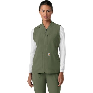 Carhartt Women’s Women’s Lightweight Scrub Vest(Olive)