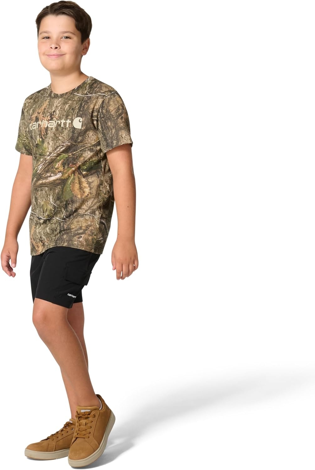 image:imageCarhartt Boys Short Sleeve Camo Print TShirt Mossy Oak Country DNA Large1416