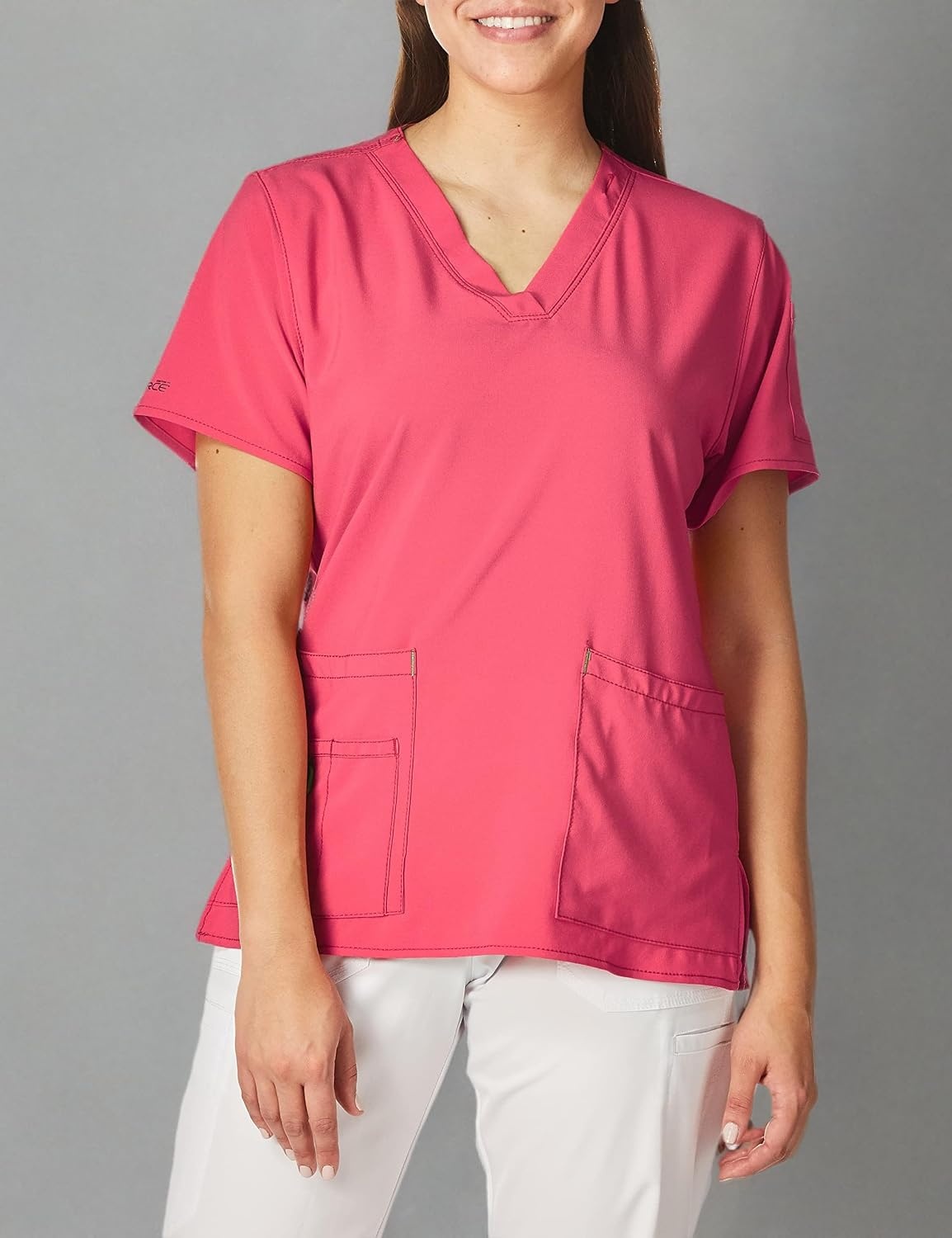 image:imageCarhartt CrossFlex Scrubs for Women VNeck Scrub TopsAzalea