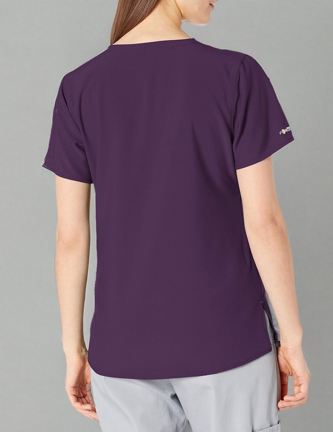 image:imageCarhartt CrossFlex Scrubs for Women VNeck Scrub TopsEggplant