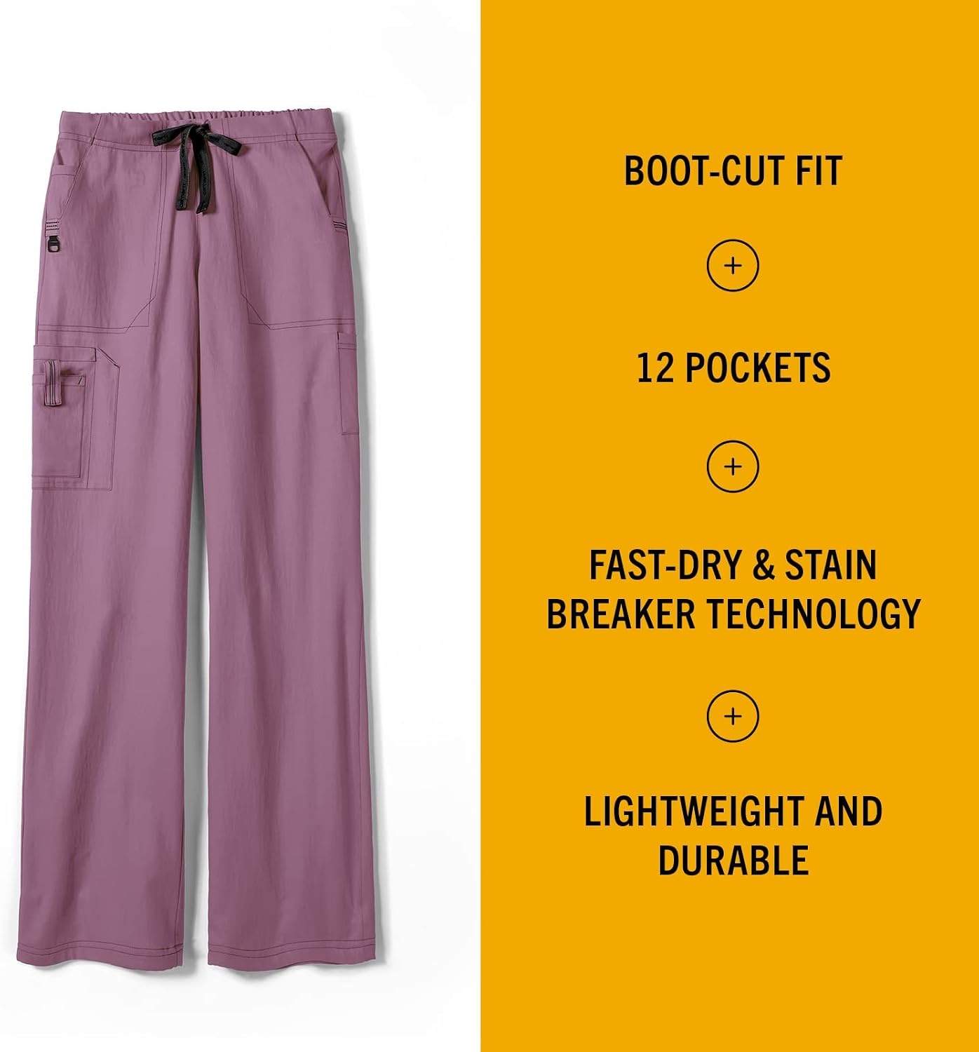 image:imageCarhartt CrossFlex Womens Boot Cut Cargo Scrub PantAmethyst