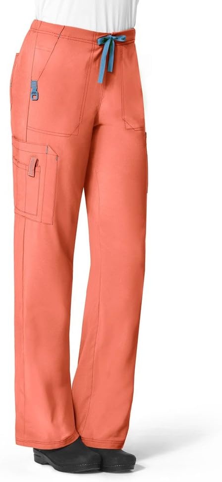 image:imageCarhartt CrossFlex Womens Boot Cut Cargo Scrub PantCoral