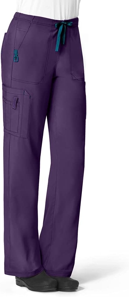 image:imageCarhartt CrossFlex Womens Boot Cut Cargo Scrub PantEggplant