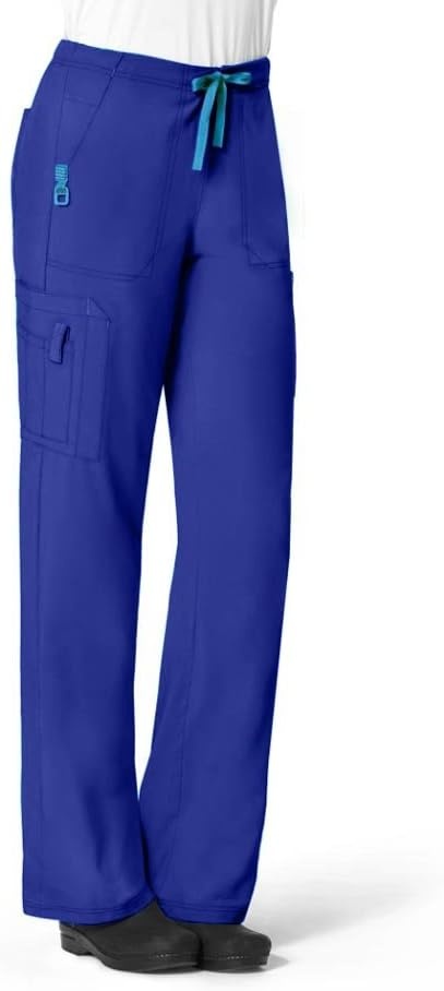 image:imageCarhartt CrossFlex Womens Boot Cut Cargo Scrub PantGalaxy Blue