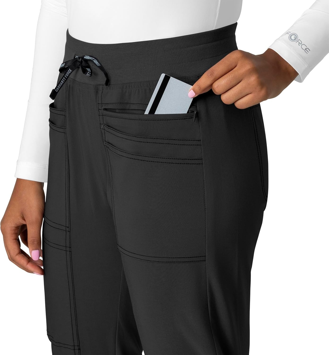 image:imageCarhartt CrossFlex Womens Slim Leg Scrub Pant Black XL