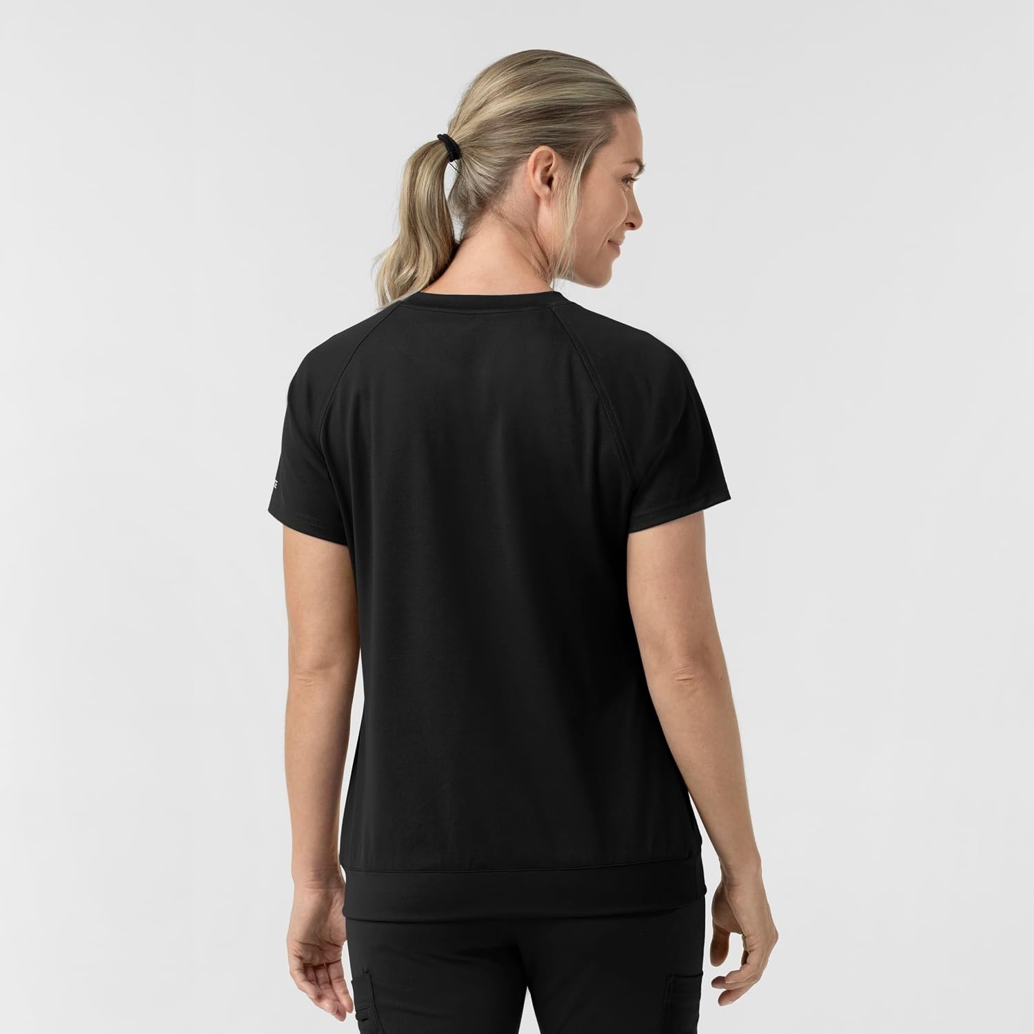 image:imageCarhartt Force CrossFlex Knit Womens Crew Neck Scrub TopBlack