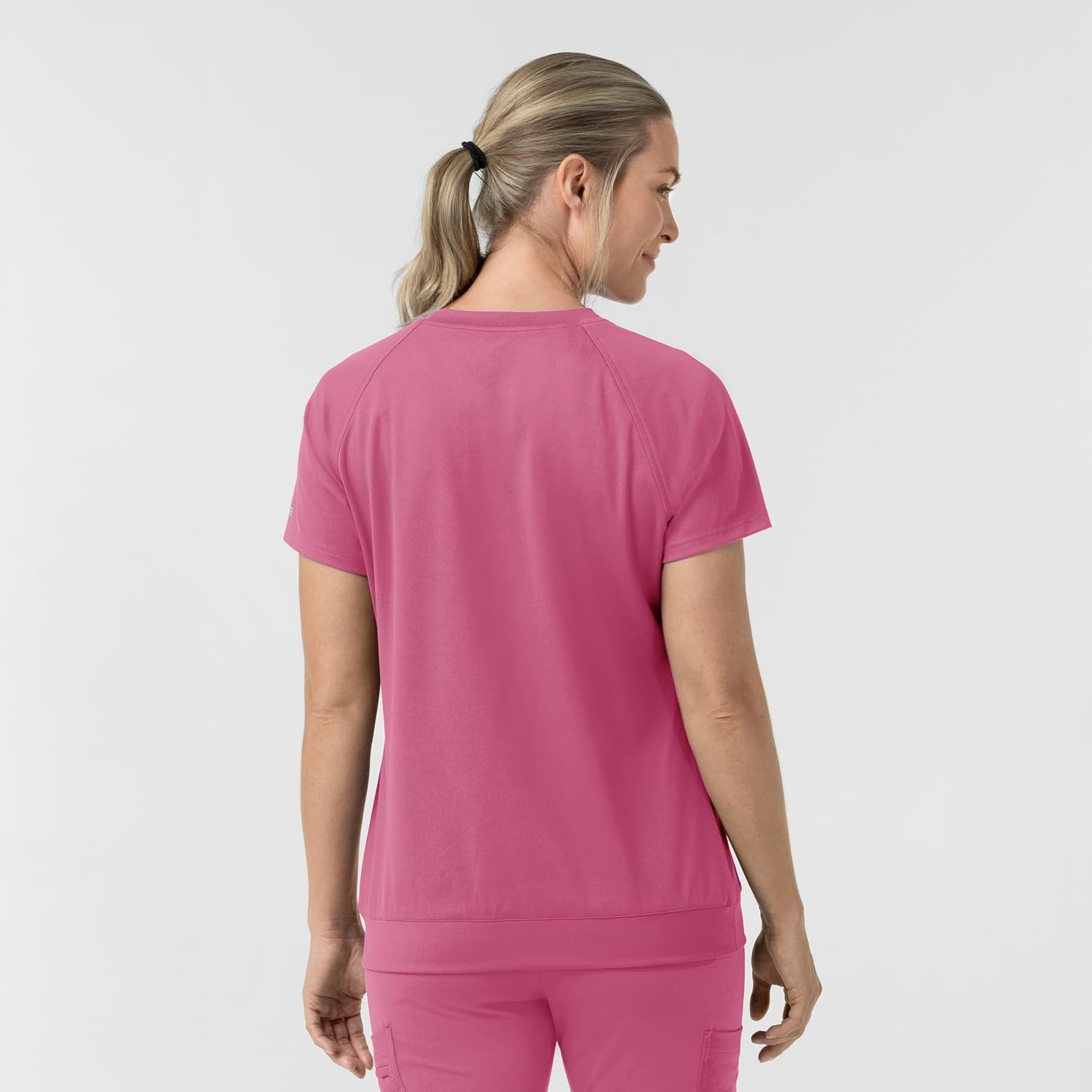 image:imageCarhartt Force CrossFlex Knit Womens Crew Neck Scrub TopElectric Fuschia