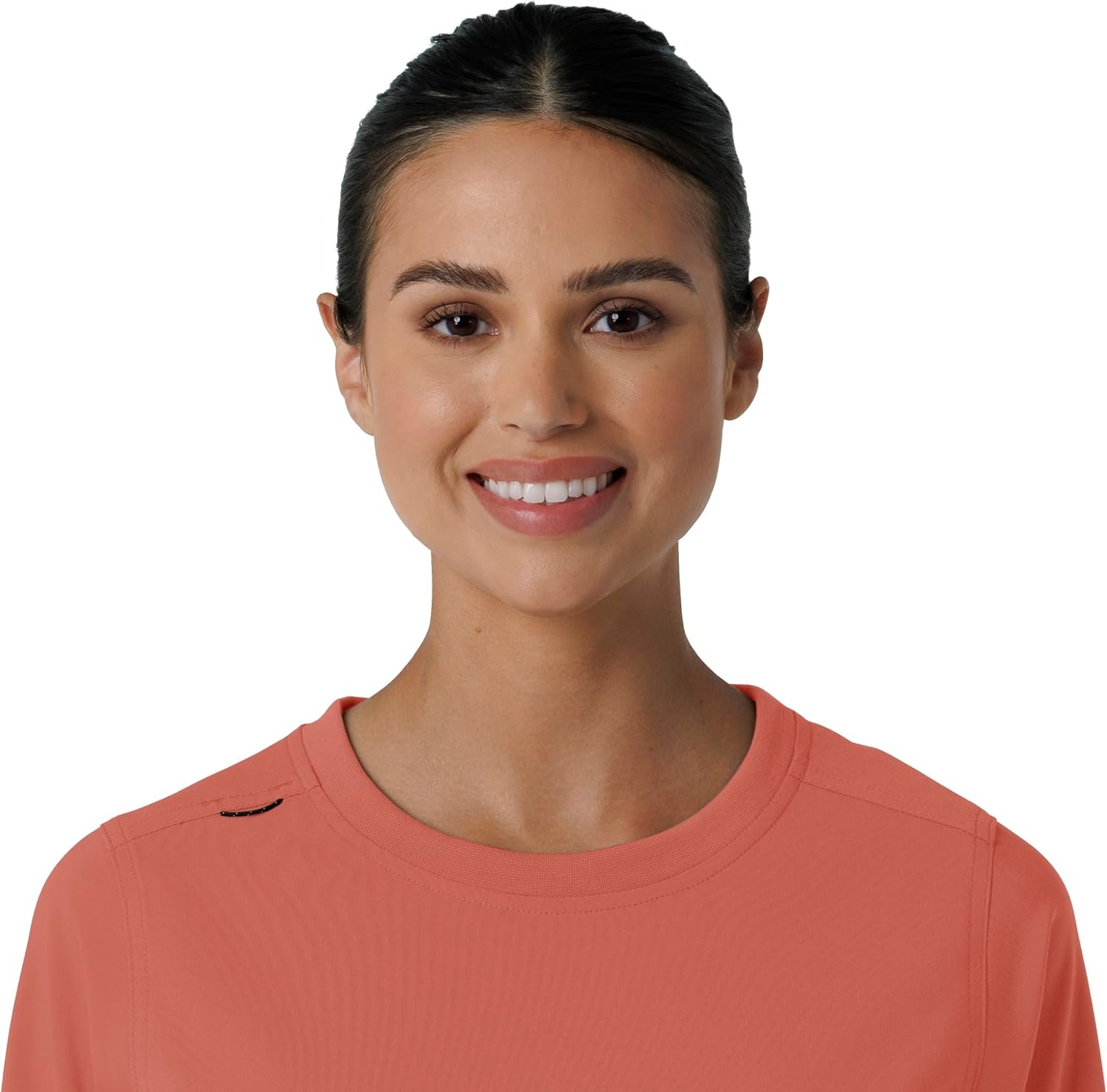 image:imageCarhartt Force CrossFlex Womens Crew Neck Long Sleeve Scrub TopDusty Cedar