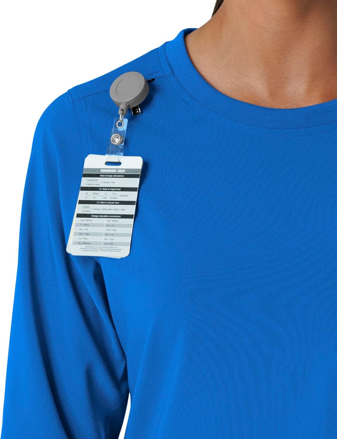 image:imageCarhartt Force CrossFlex Womens Crew Neck Long Sleeve Scrub TopRoyal