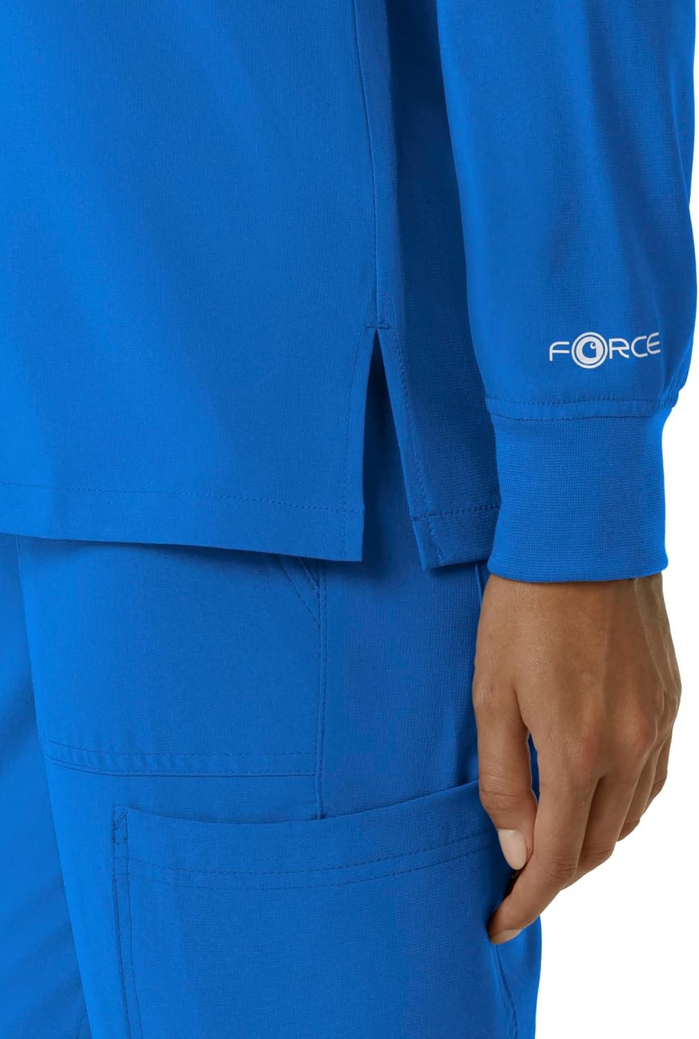image:imageCarhartt Force CrossFlex Womens Crew Neck Long Sleeve Scrub TopRoyal