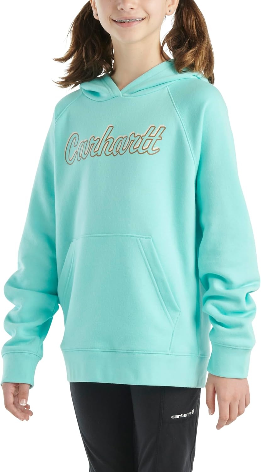 image:imageCarhartt Kids CA7053 LongSleeve Graphic Sweatshirt GirlsAruba Blue