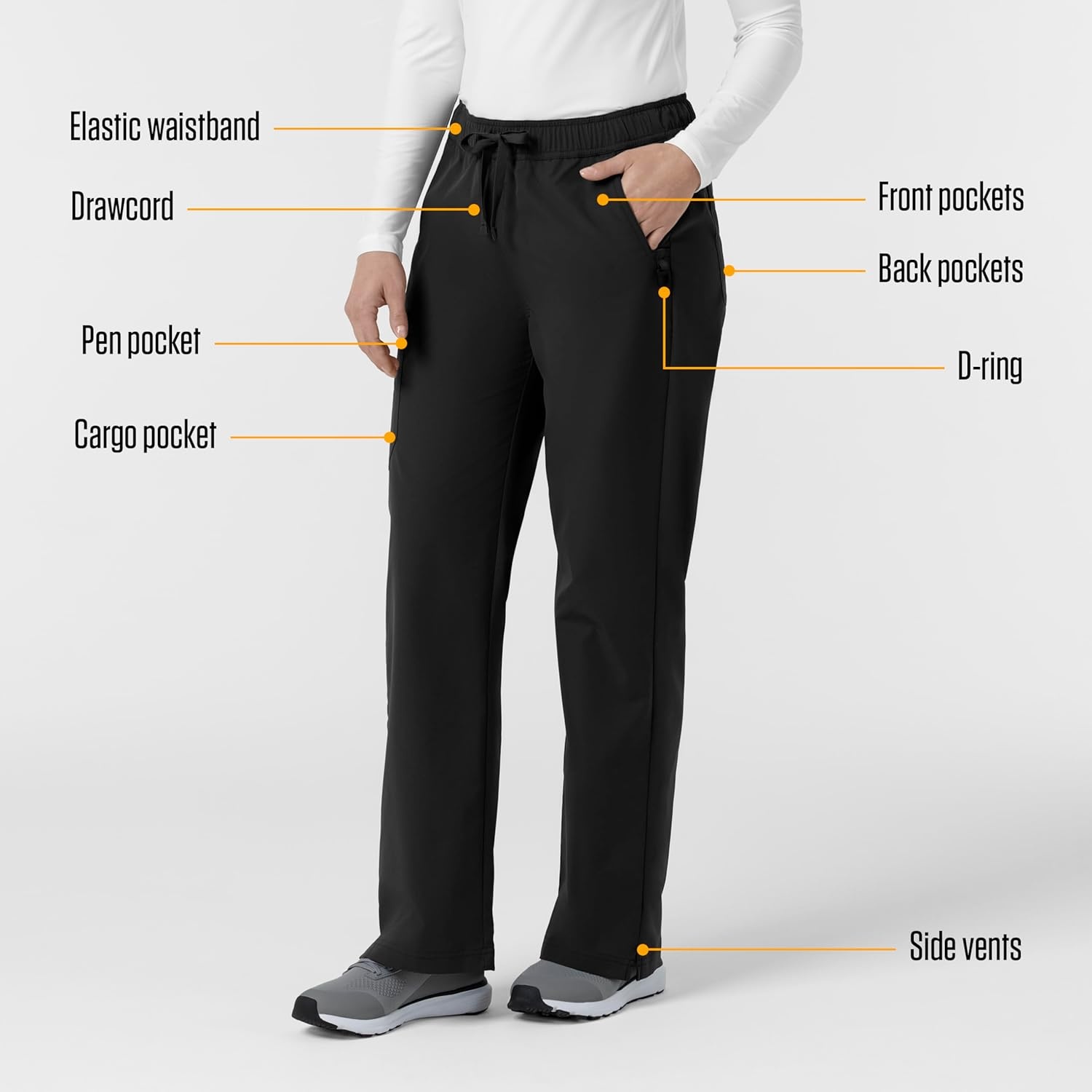 image:imageCarhartt Rugged Flex FLD Womens Ripstop Bootcut Cargo Scrub PantBlack