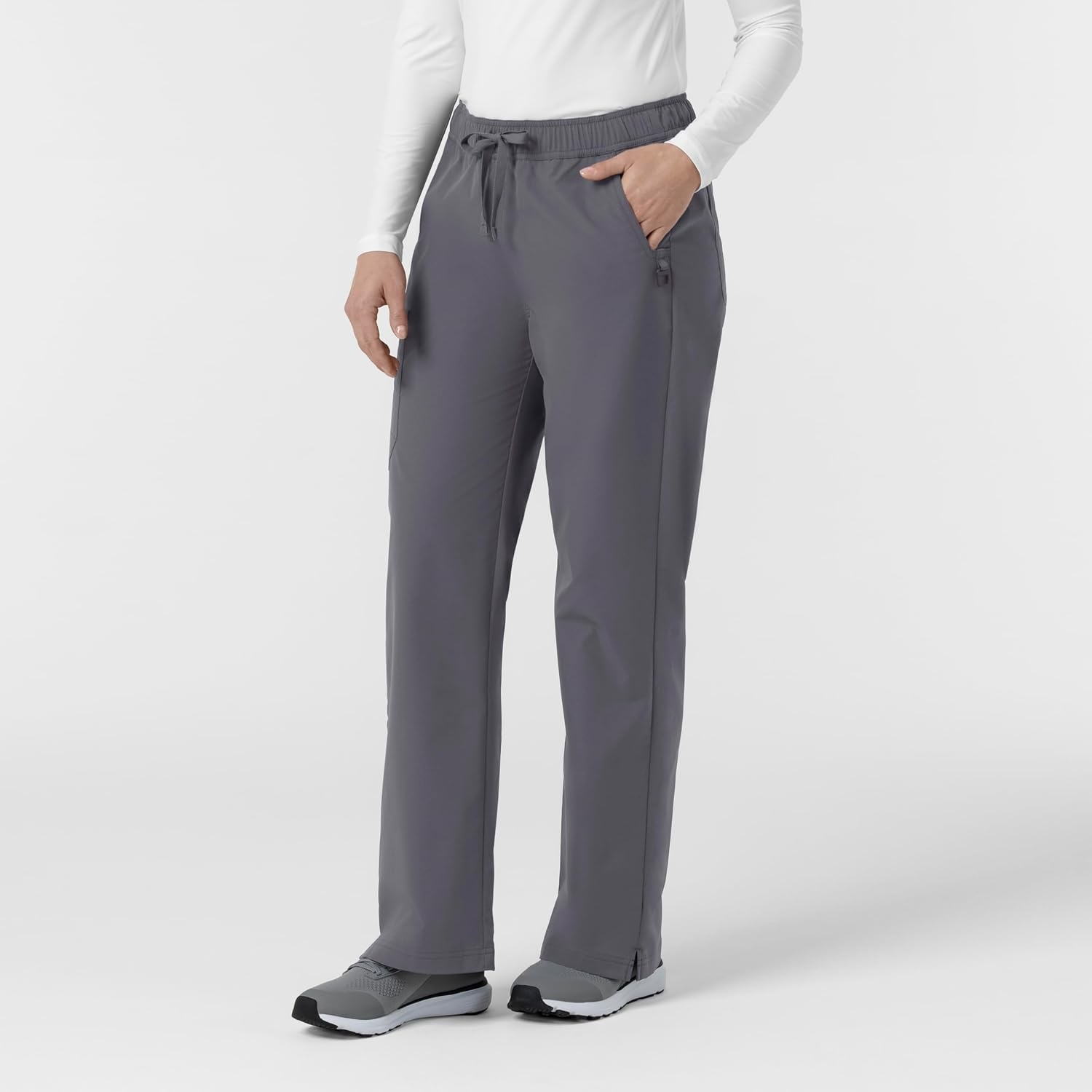 image:imageCarhartt Rugged Flex FLD Womens Ripstop Bootcut Cargo Scrub PantPewter