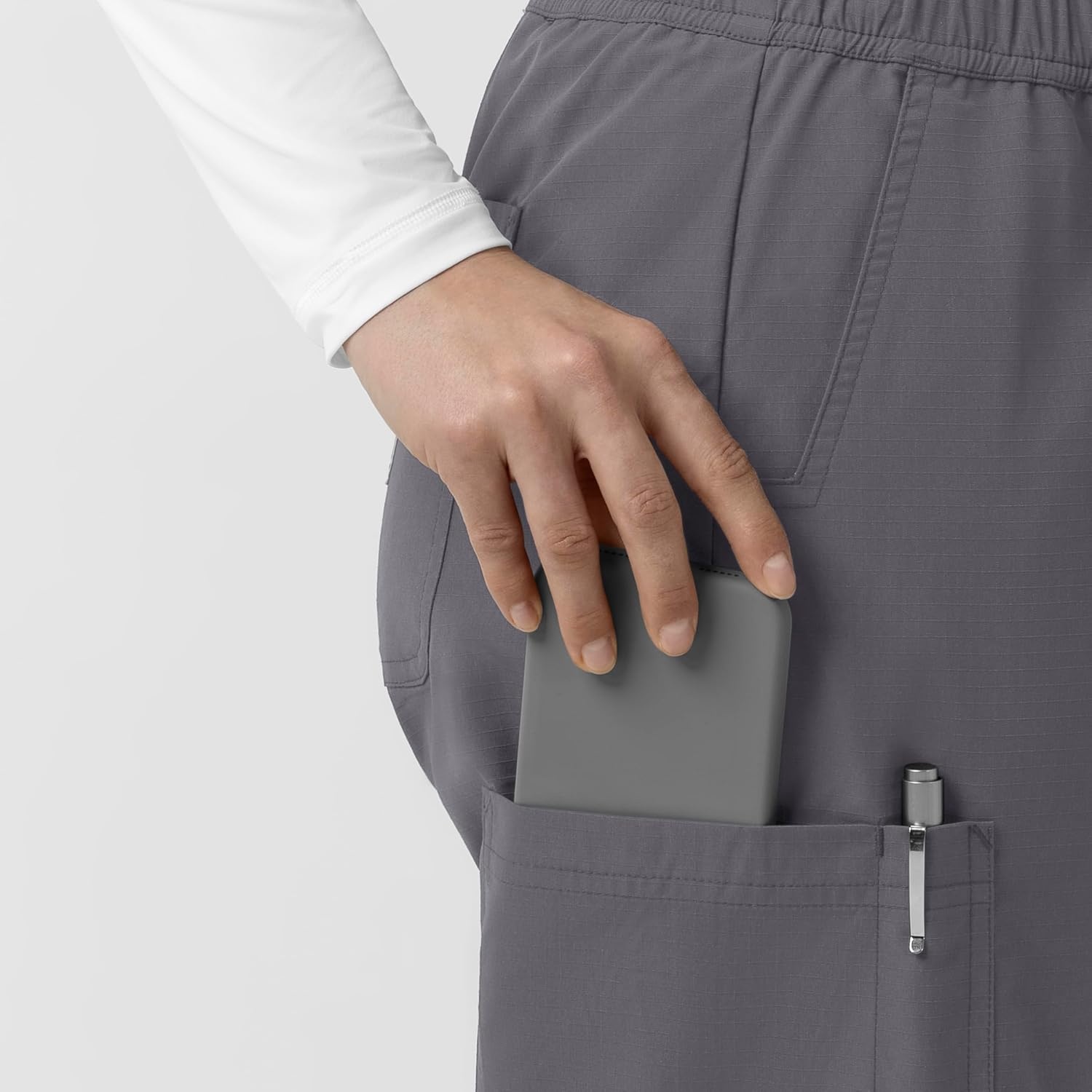 image:imageCarhartt Rugged Flex FLD Womens Ripstop Bootcut Cargo Scrub PantPewter