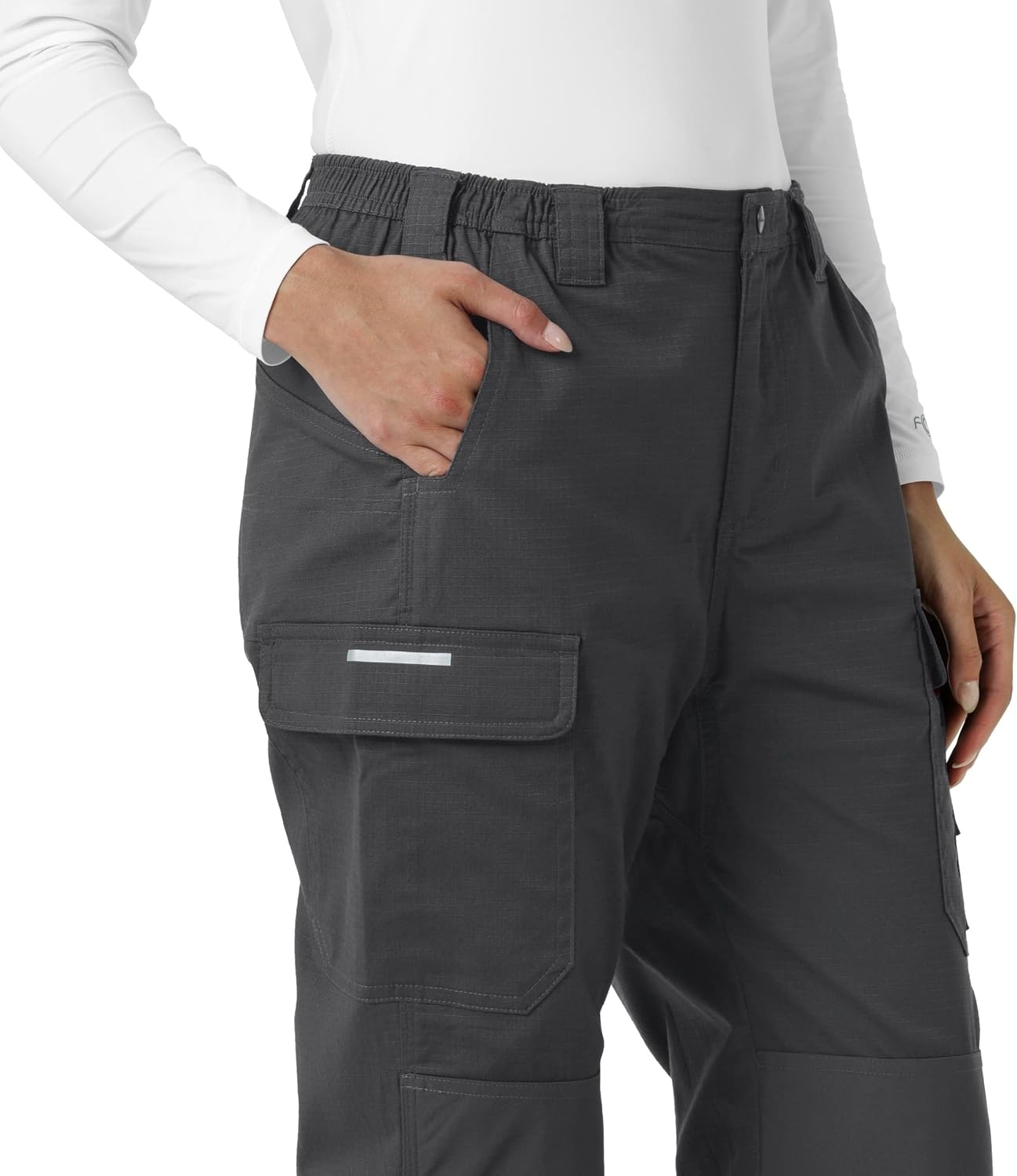 image:imageCarhartt Rugged Flex RSCU Womens Ripstop Cargo PantsPewter
