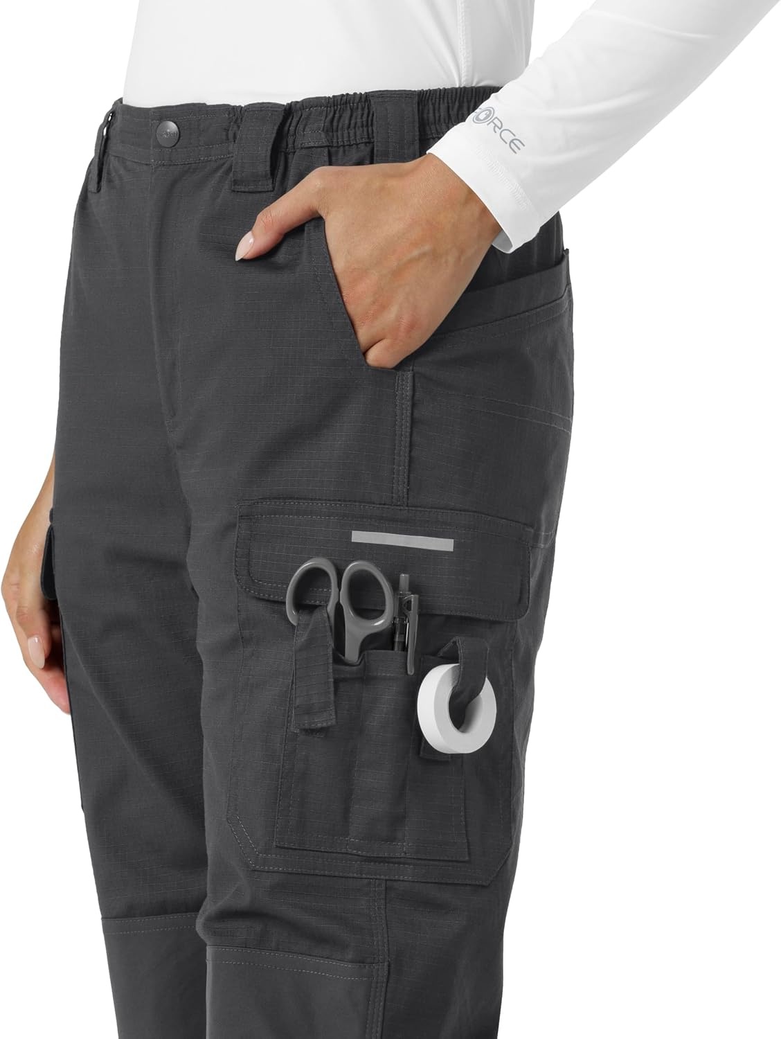 image:imageCarhartt Rugged Flex RSCU Womens Ripstop Cargo PantsPewter